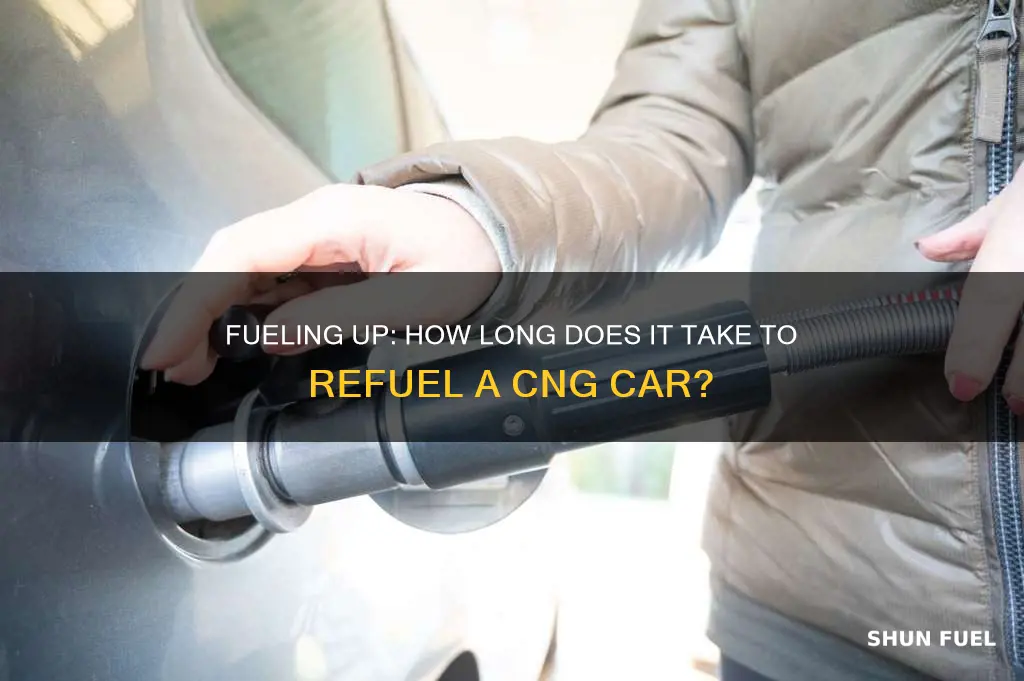 how long does it take to fuel a cng car