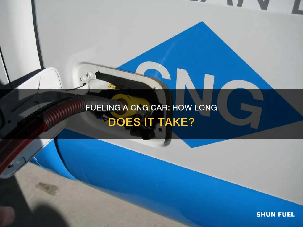how long does it take to fuel a cng car