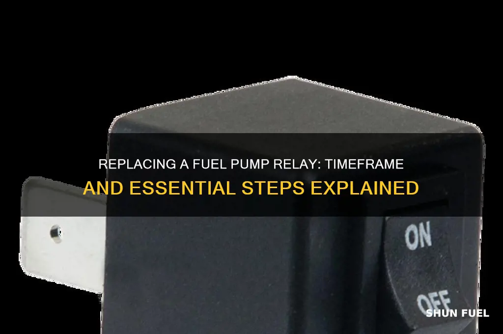 how long does it take to replace fuel pump relay