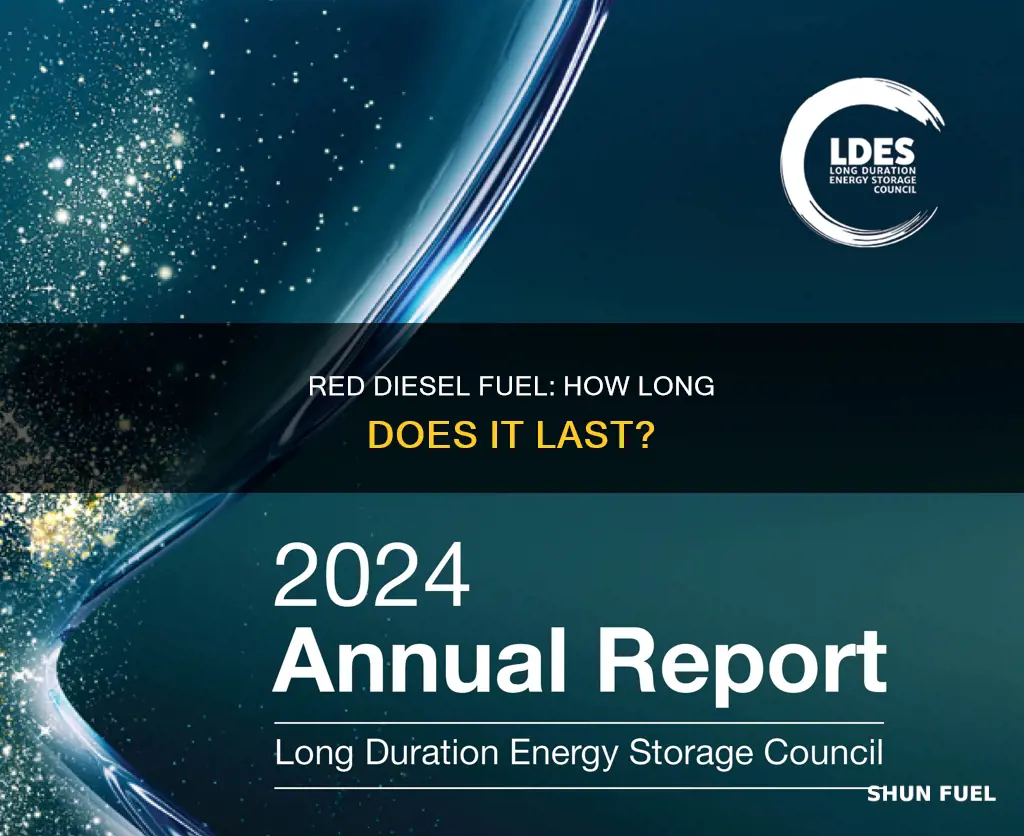 how long does red diesel fuel last