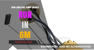 GM Fuel Pump Operation: Optimal Running Time Explained