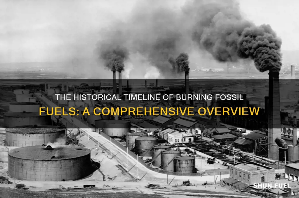 how long has fossil fuels been burned