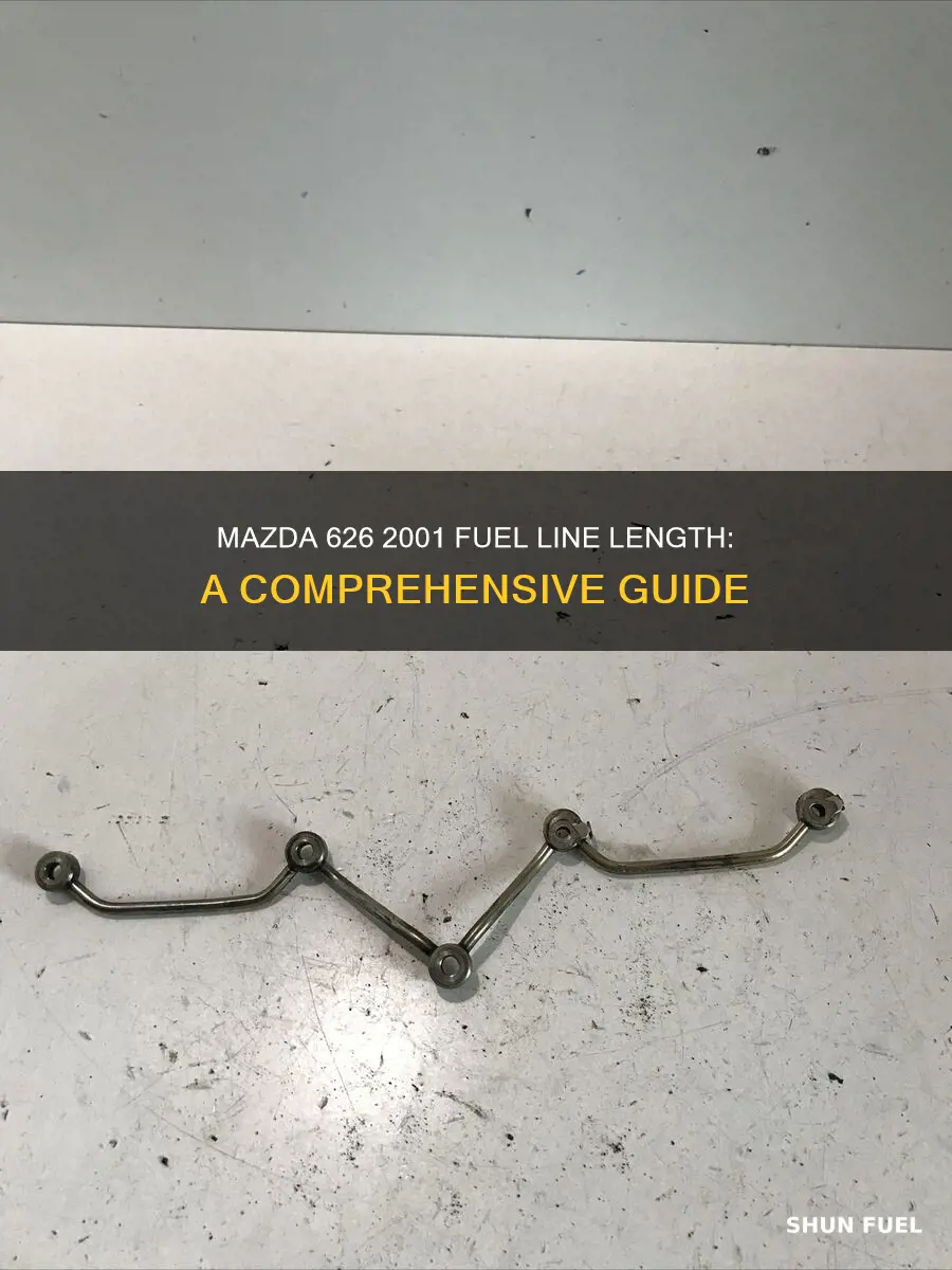 how long is a mazda 626 2001 fuel line