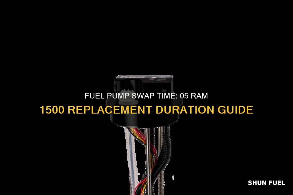 how long is fuel pump swap on 05 ram 1500