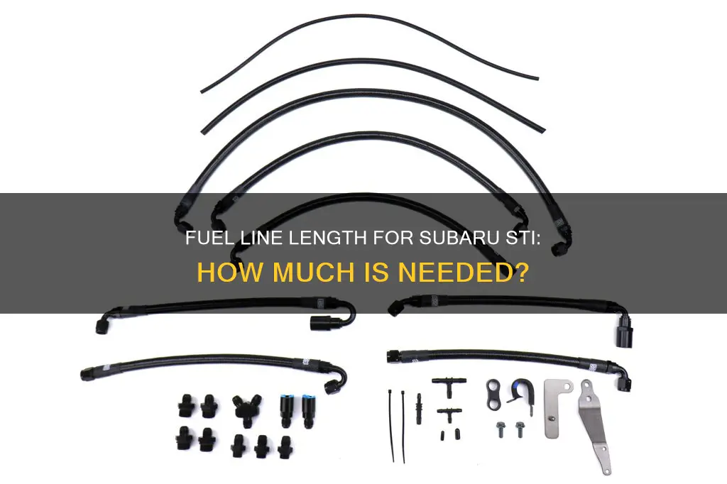 how long of fuel lines i need suabru sti