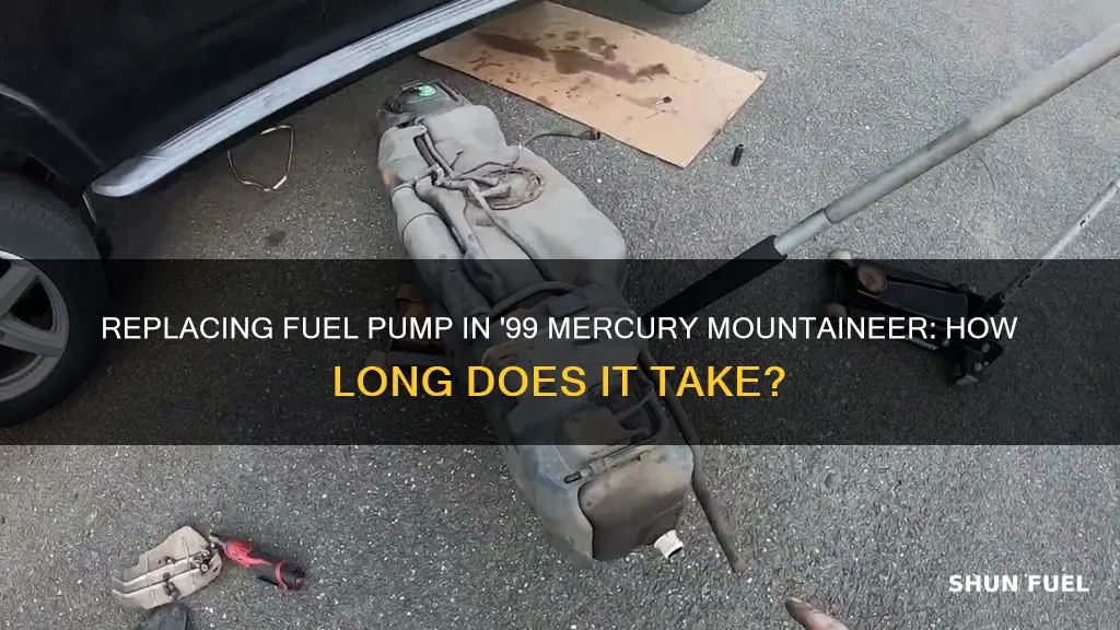 how long to change fuel pump on 1999 mercury mountaineer