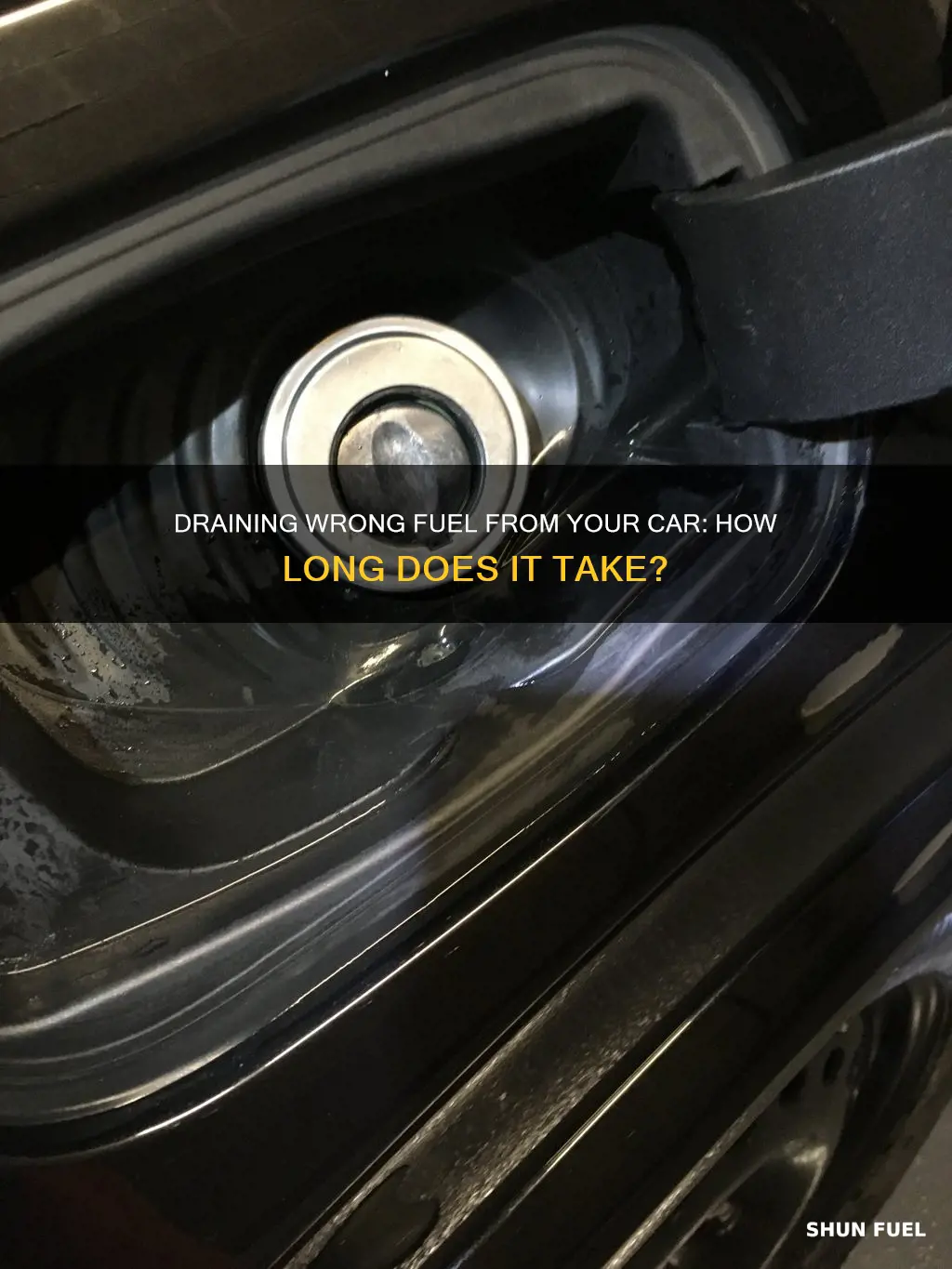 how long to drain wrong fuel from car