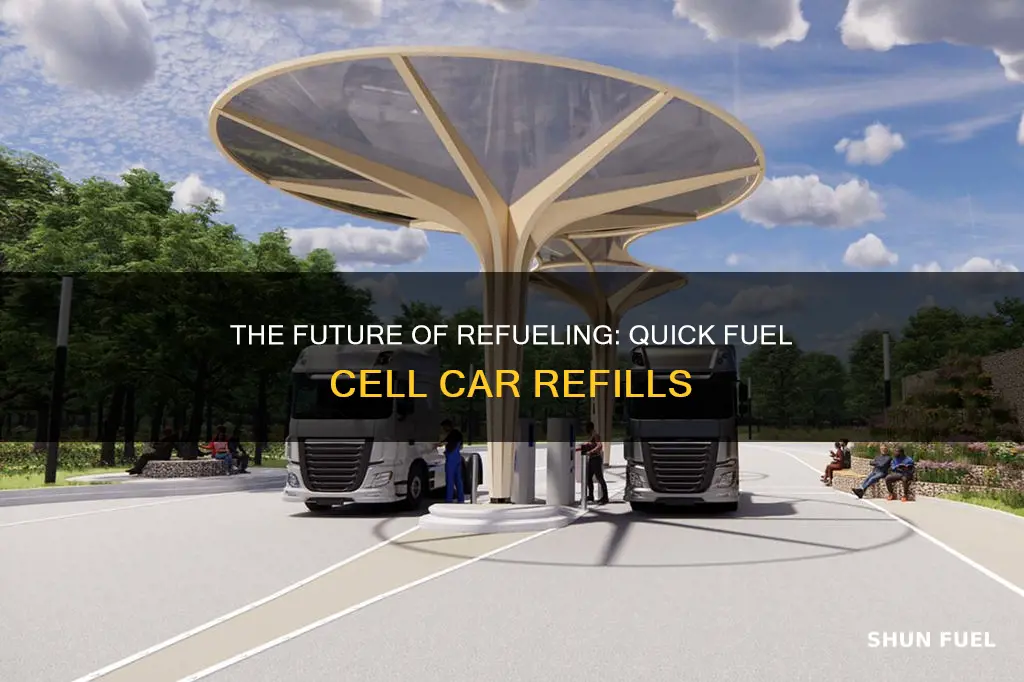 how long to refuel fuel cell cars