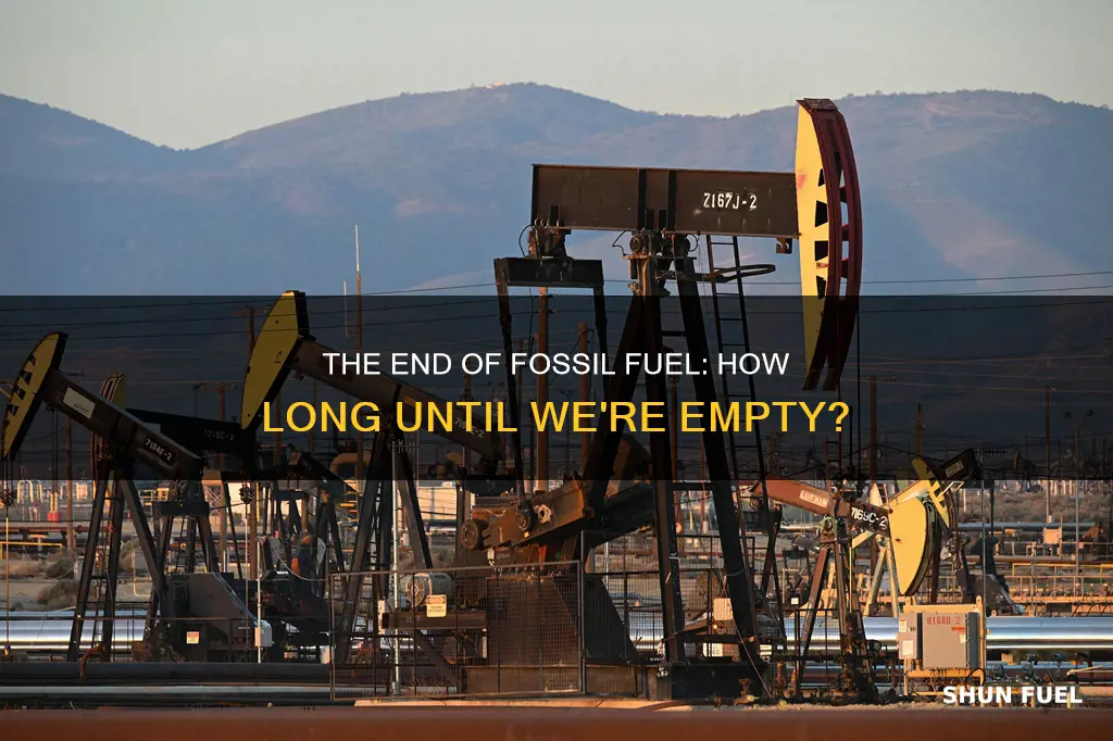 how long will fossil fuels for cars last