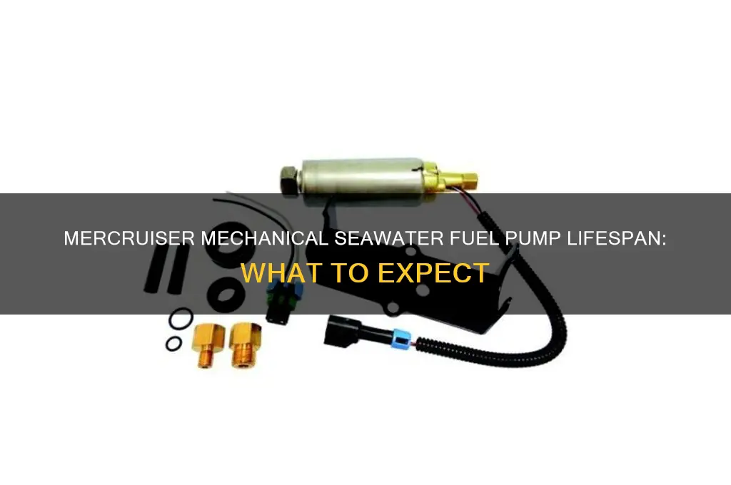 how long will fuel pump mercruiser mechanical seawater last