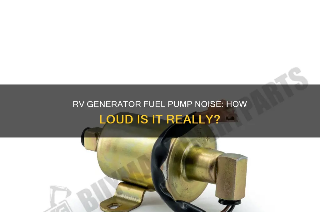 how loud is a rv generator fuel pump