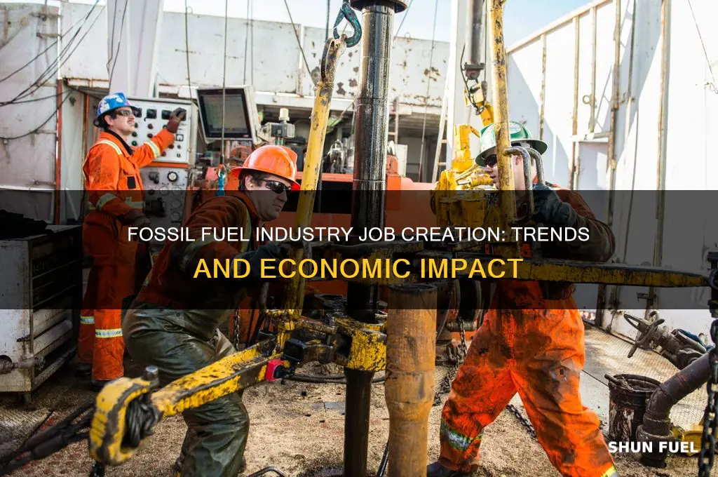 how mant jobs have been created in fossil fuels