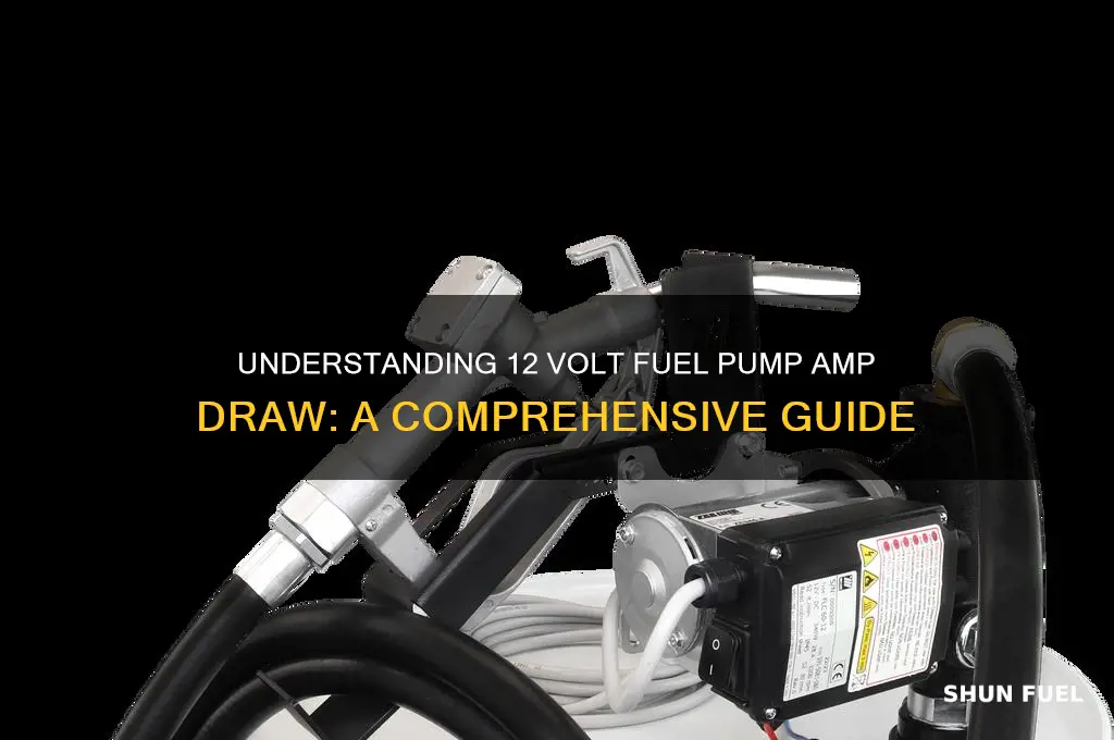 how many amps does a 12 volt fuel pump