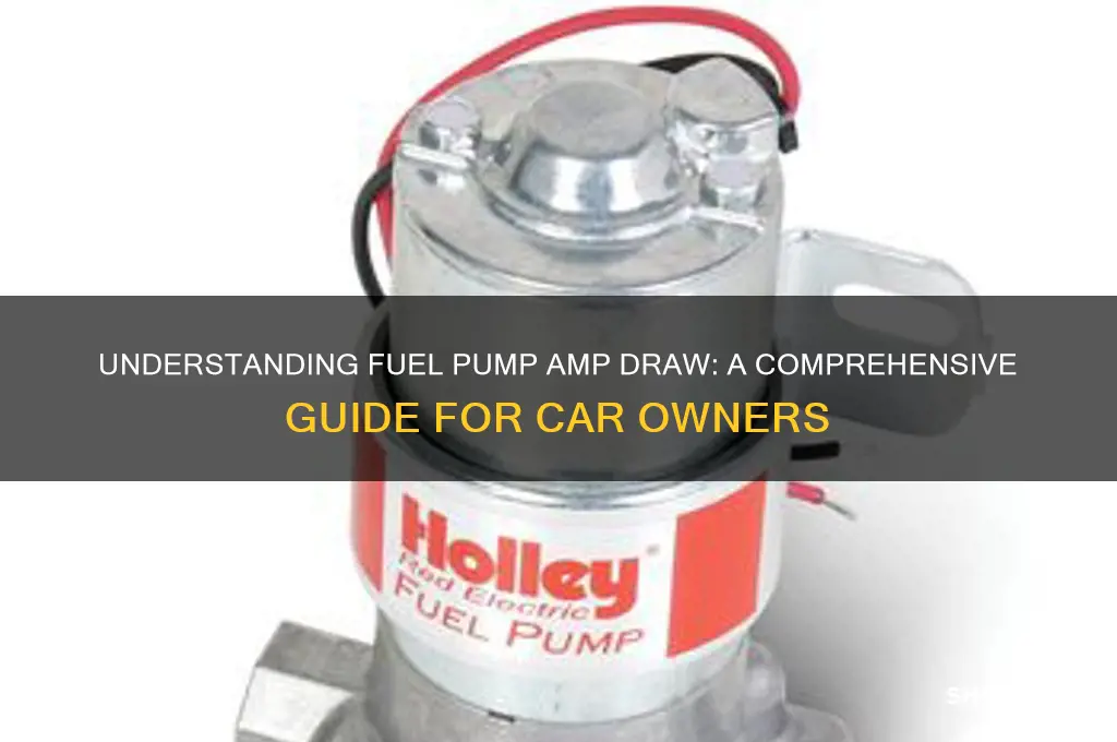 how many amps does a fuel pump use