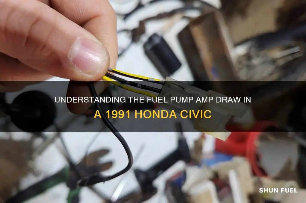 how many amps does fuel pump on 91 civic have