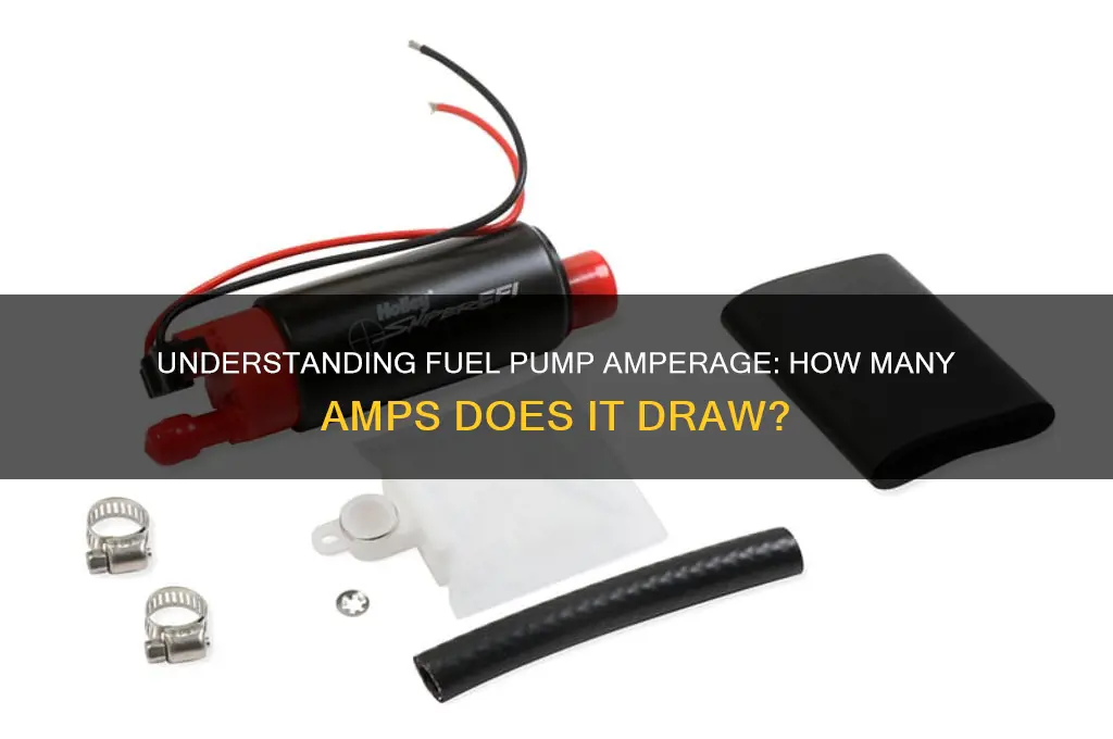 how many amps su fuel pump