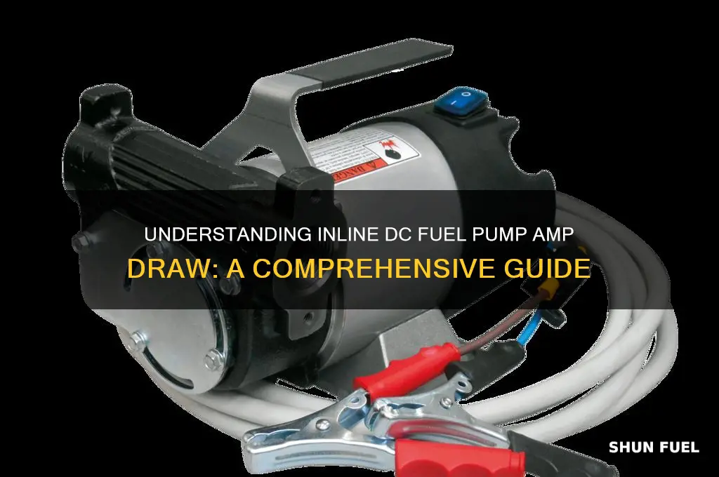how many amps will a inline dc fuel pump pull