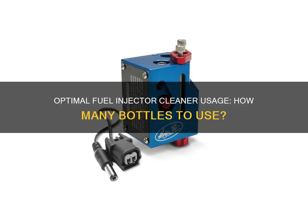 how many bottles of fuel injector cleaner should i use