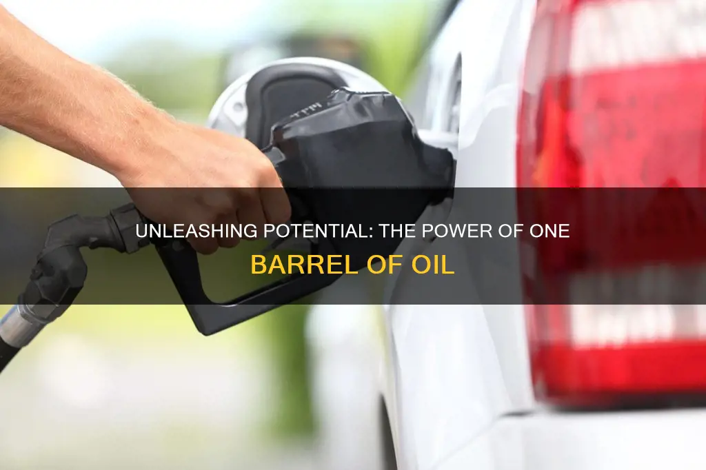 how many cars can a barrel of oil fuel