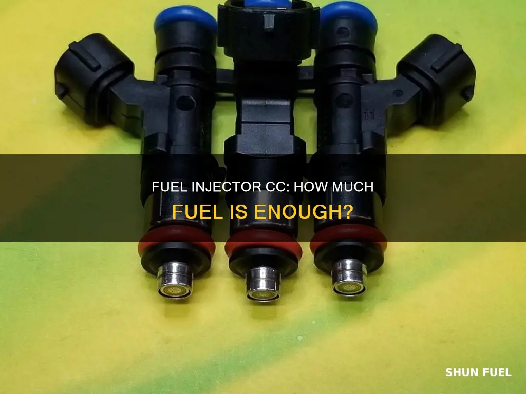 how many cc for fuel injector