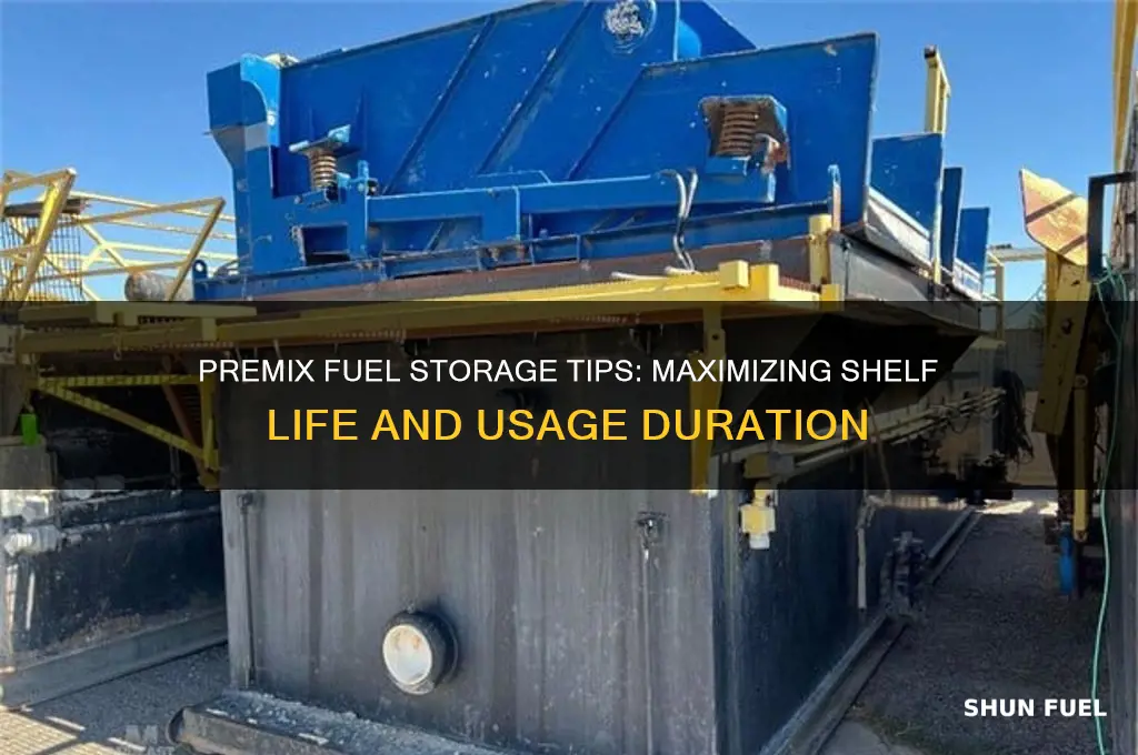 how many days i can use a premix fuel