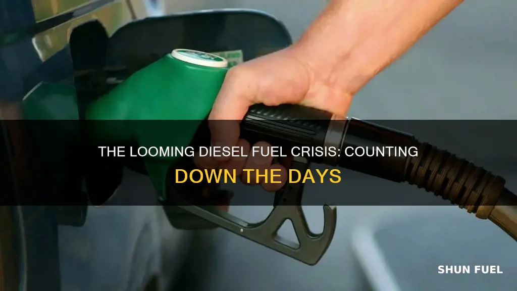 how many days till we run out of diesel fuel