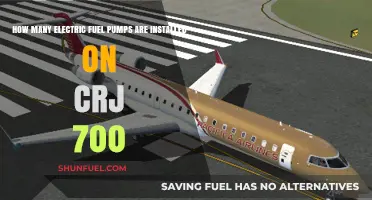 CRJ 700 Electric Fuel Pump Configuration: Quantity and Installation Details