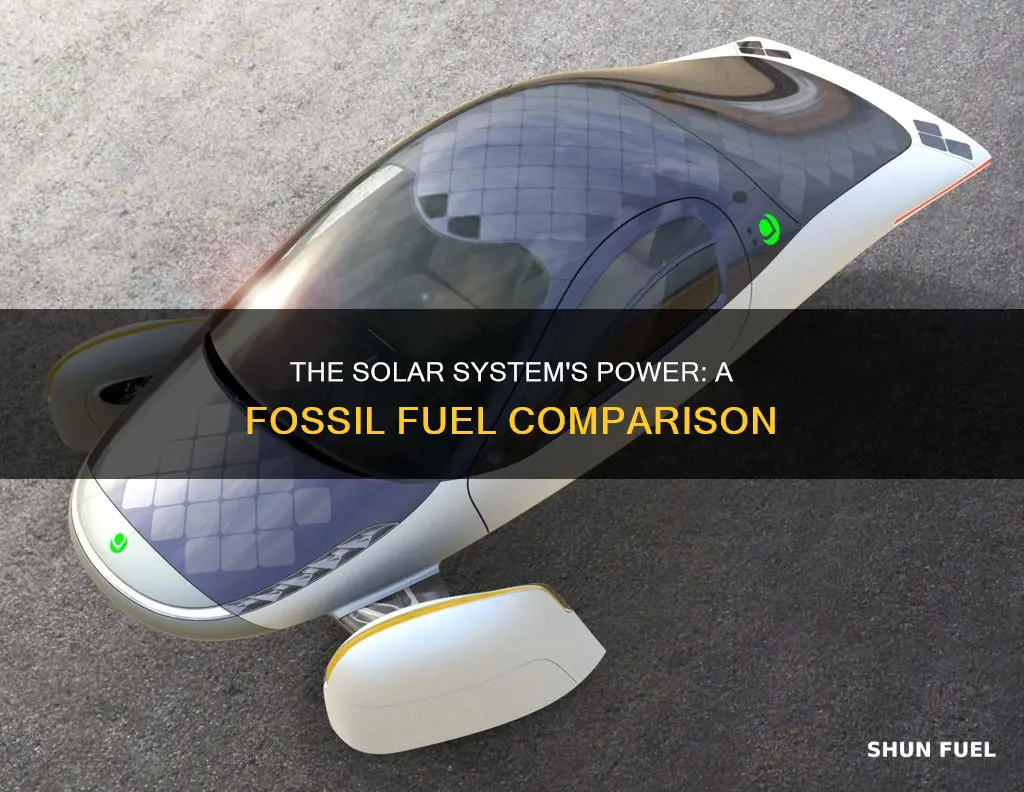 how many fossil fuel cars equal a solar system