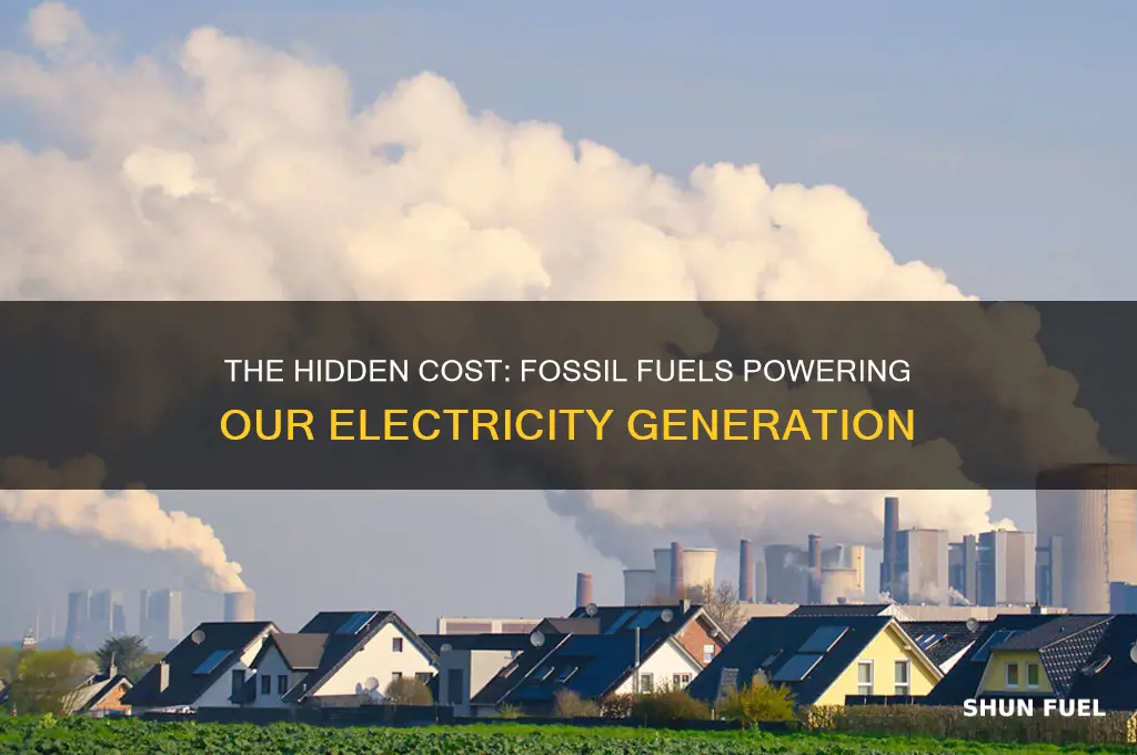 how many fossil fuels are burned to make electricity