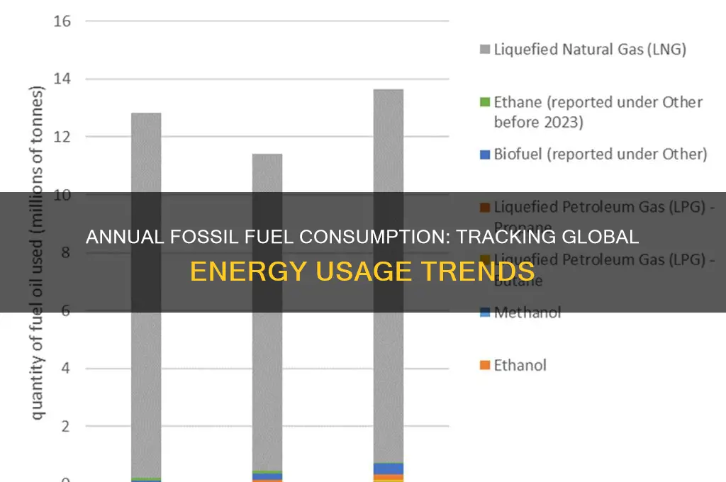 how many fossil fuels are used each year
