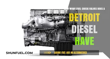 Detroit Diesel Fuel Check Valves: How Many Are There?