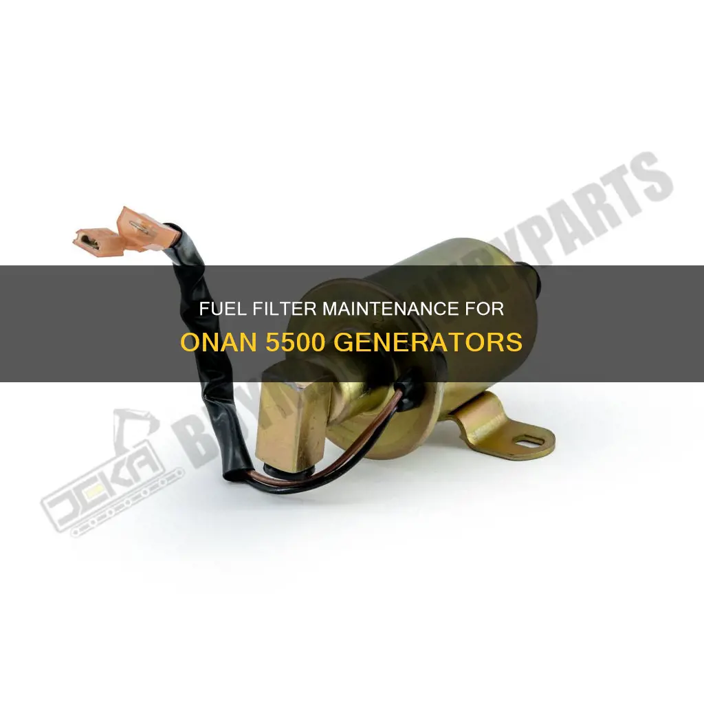 how many fuel filter does a onan 5500 generater have