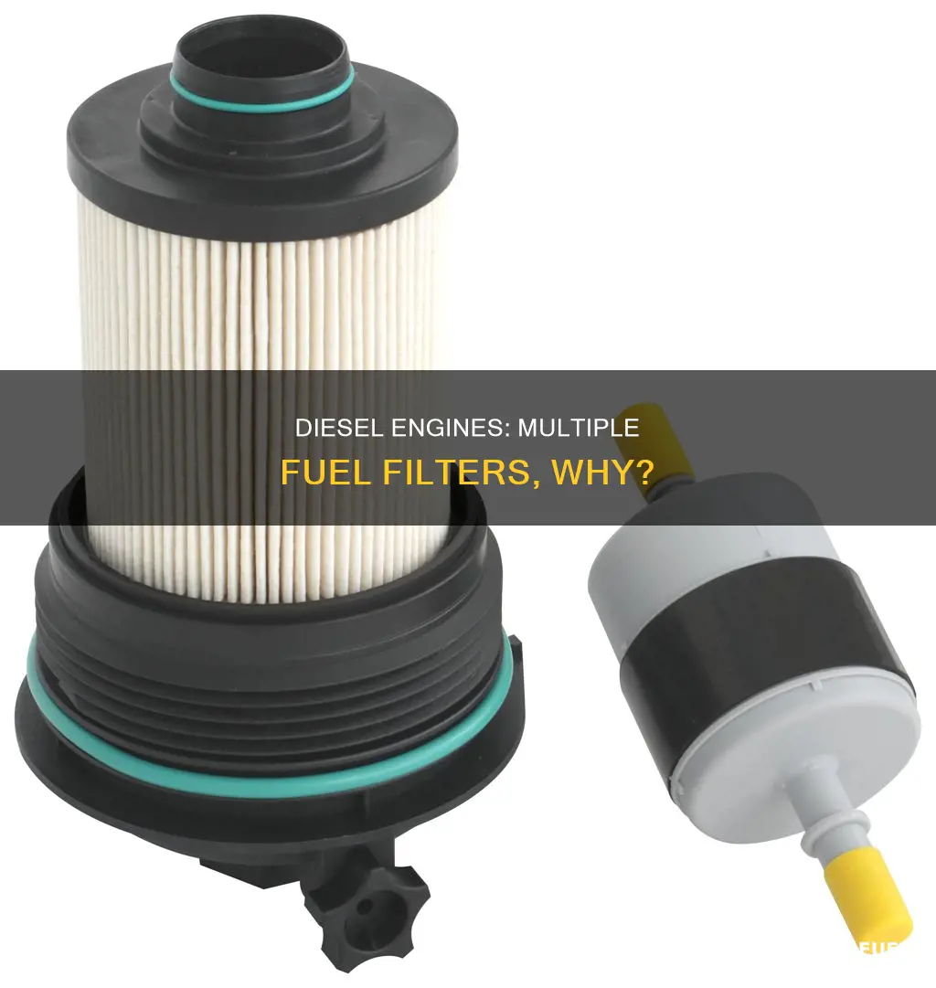 how many fuel filters do most diesel engines have