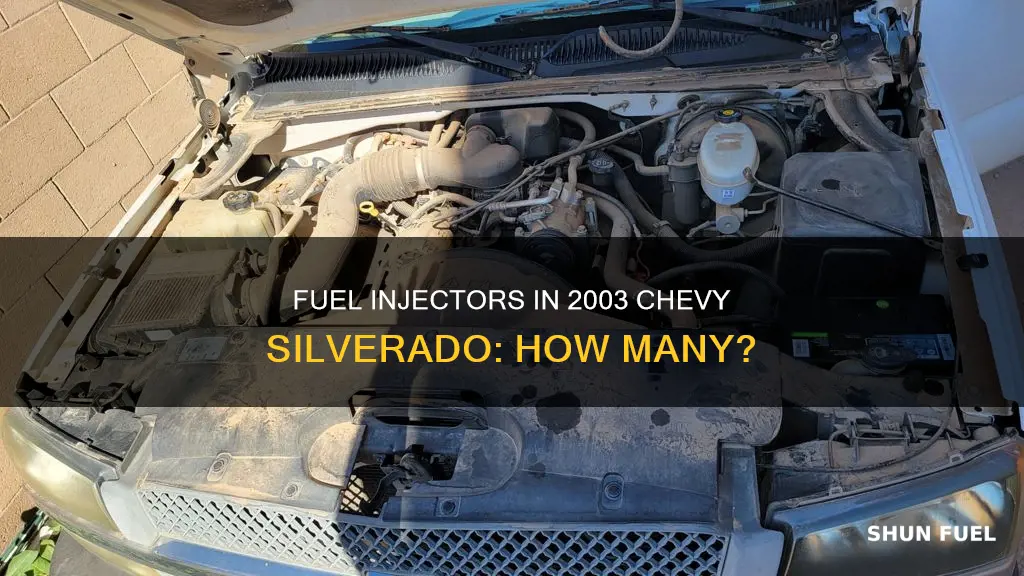 how many fuel injectors are in 2003 chevy silverado