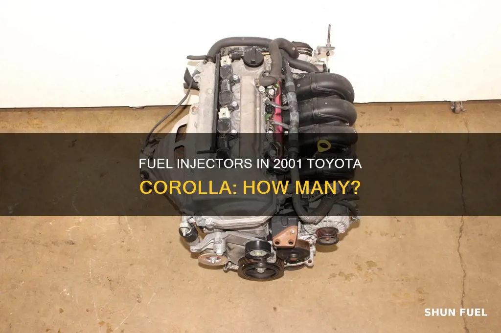 how many fuel injectors are in a 2001 toyota corolla