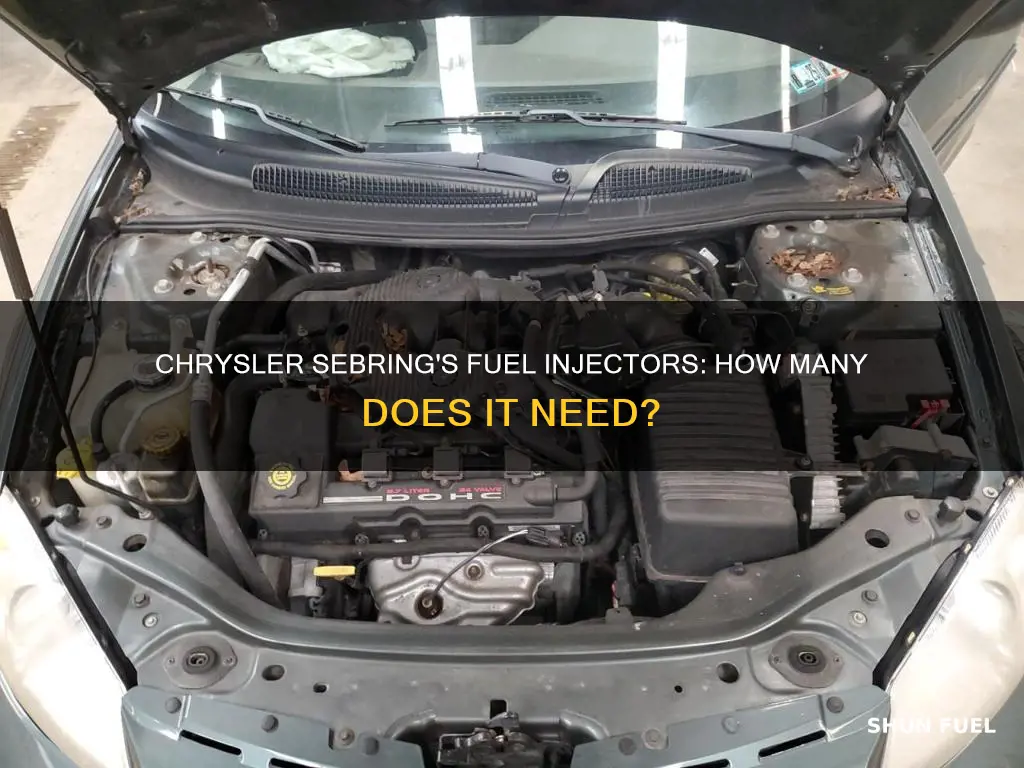 how many fuel injectors does a 2002 chrysler sebring