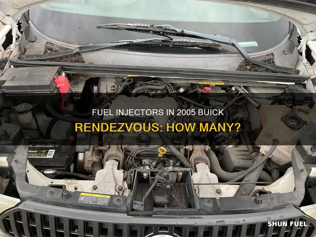 how many fuel injectors does a 2005 buick rendezvous have
