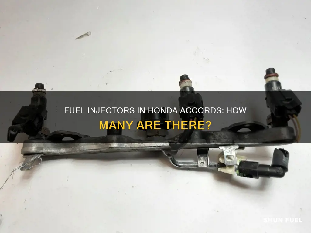 how many fuel injectors does a honda accord have