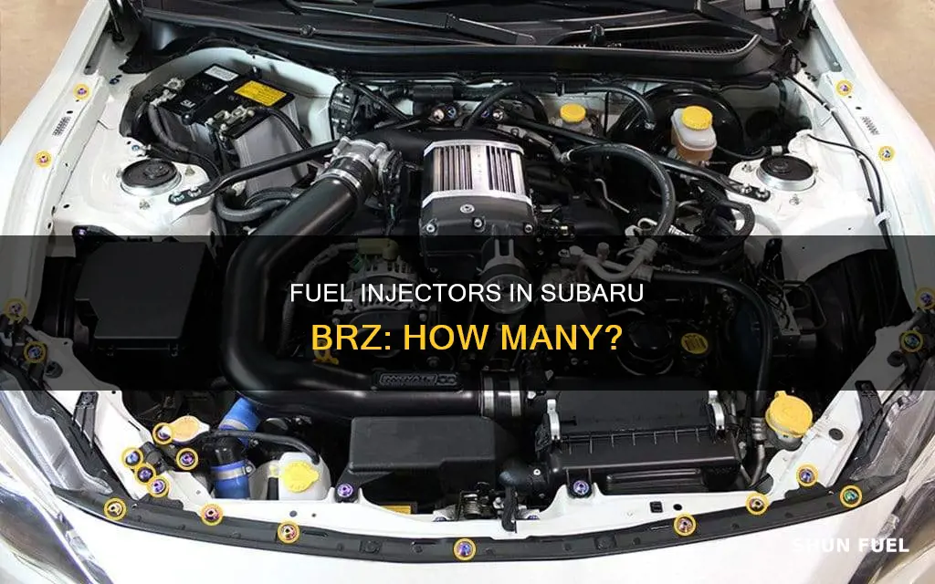 how many fuel injectors does a subaru brz have