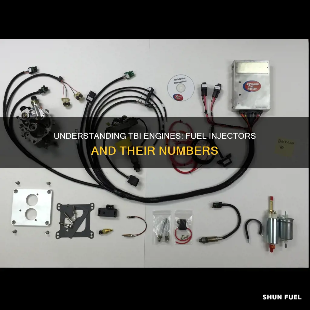 how many fuel injectors does a tbi engine have