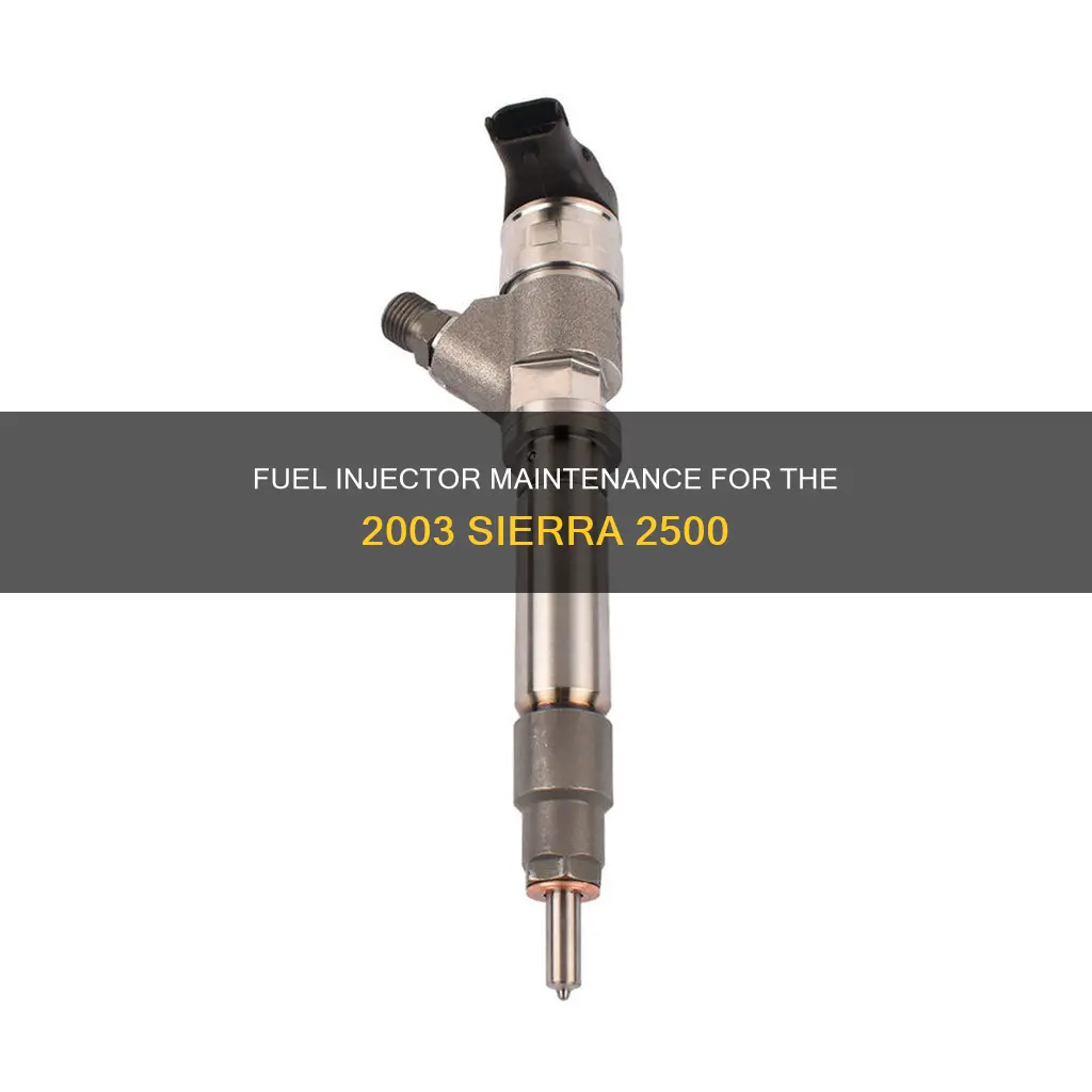 how many fuel injectors in 03 sierra 2500