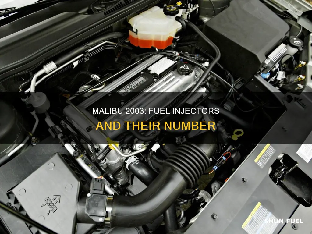 how many fuel injectors in a 2003 malibu