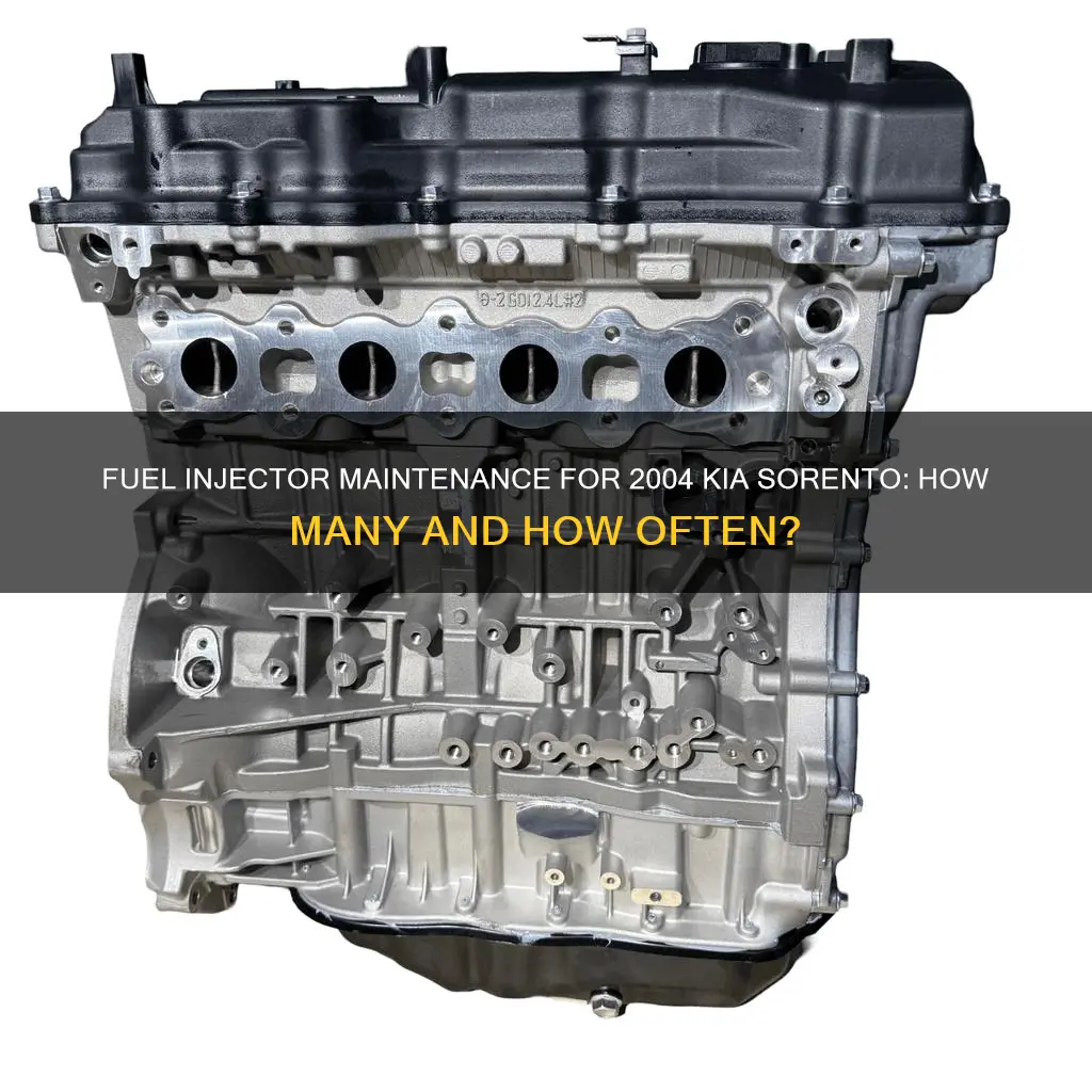 how many fuel injectors in a 2004 kia sorento