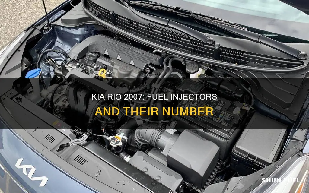 how many fuel injectors in a 2007 kia rio