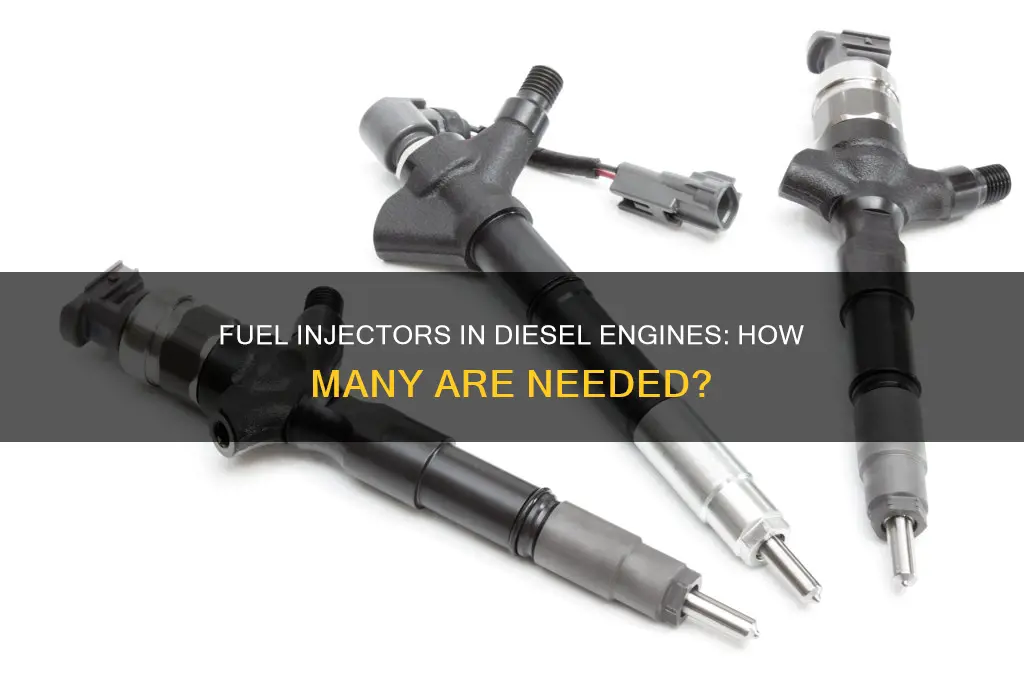 how many fuel injectors in a diesel engine