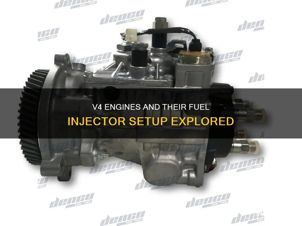 how many fuel injectors in a v4