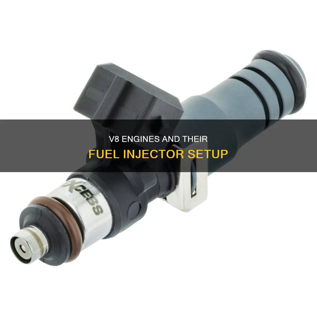 how many fuel injectors in a v8 engine