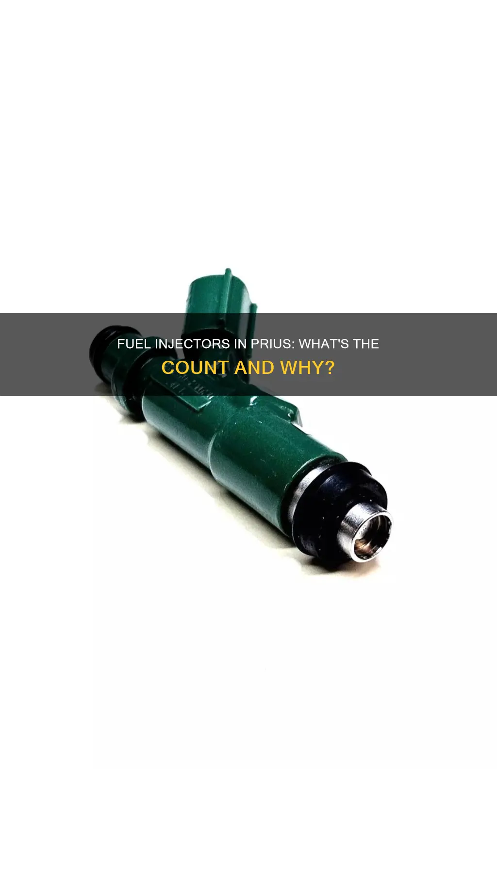 how many fuel injectors in prius