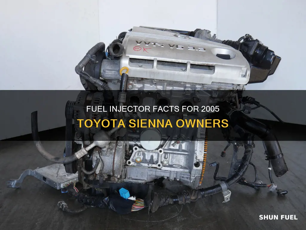 how many fuel injectors on 2005 toyota sienna