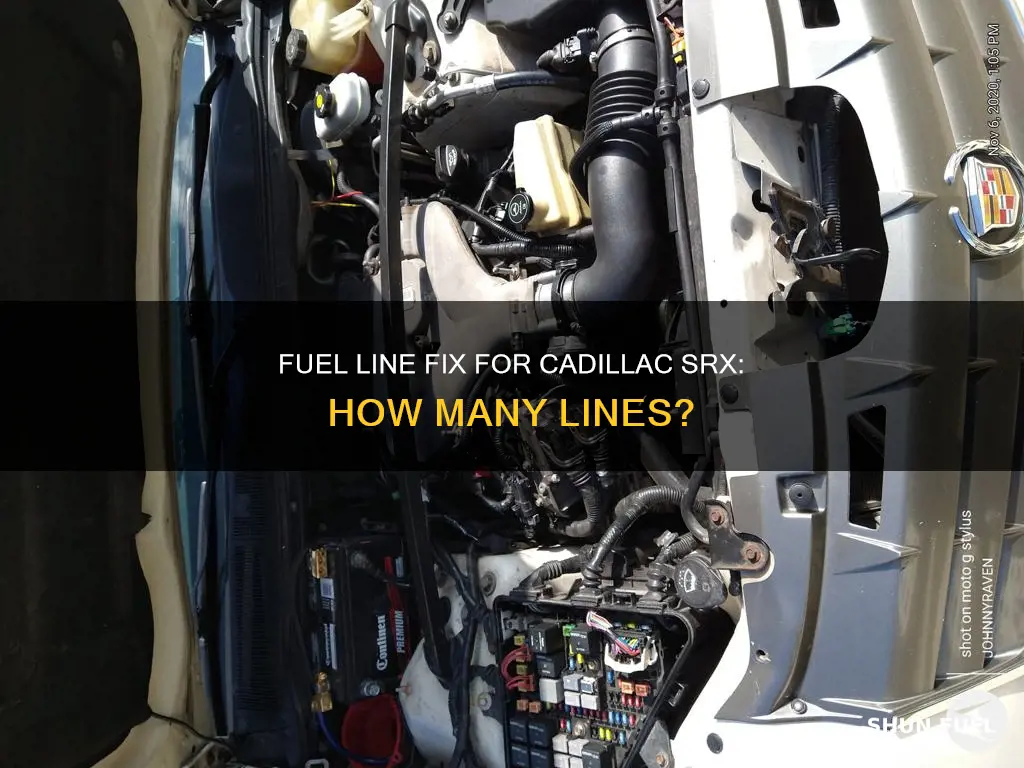 how many fuel lines from tank cadillac srx